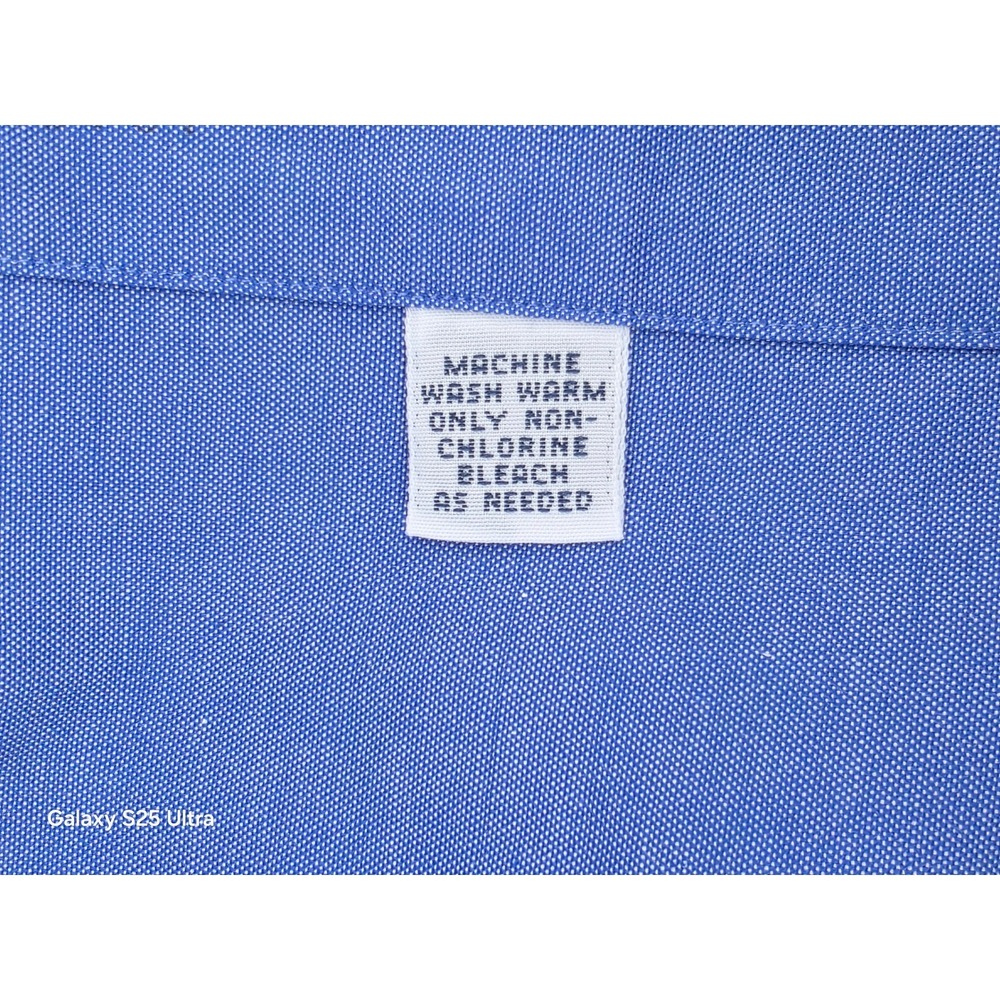 Ralph Lauren Yarmouth Blue Pinpoint Oxford Button Down Shirt Mens 16.5 34/35 - Picture 8 of 8